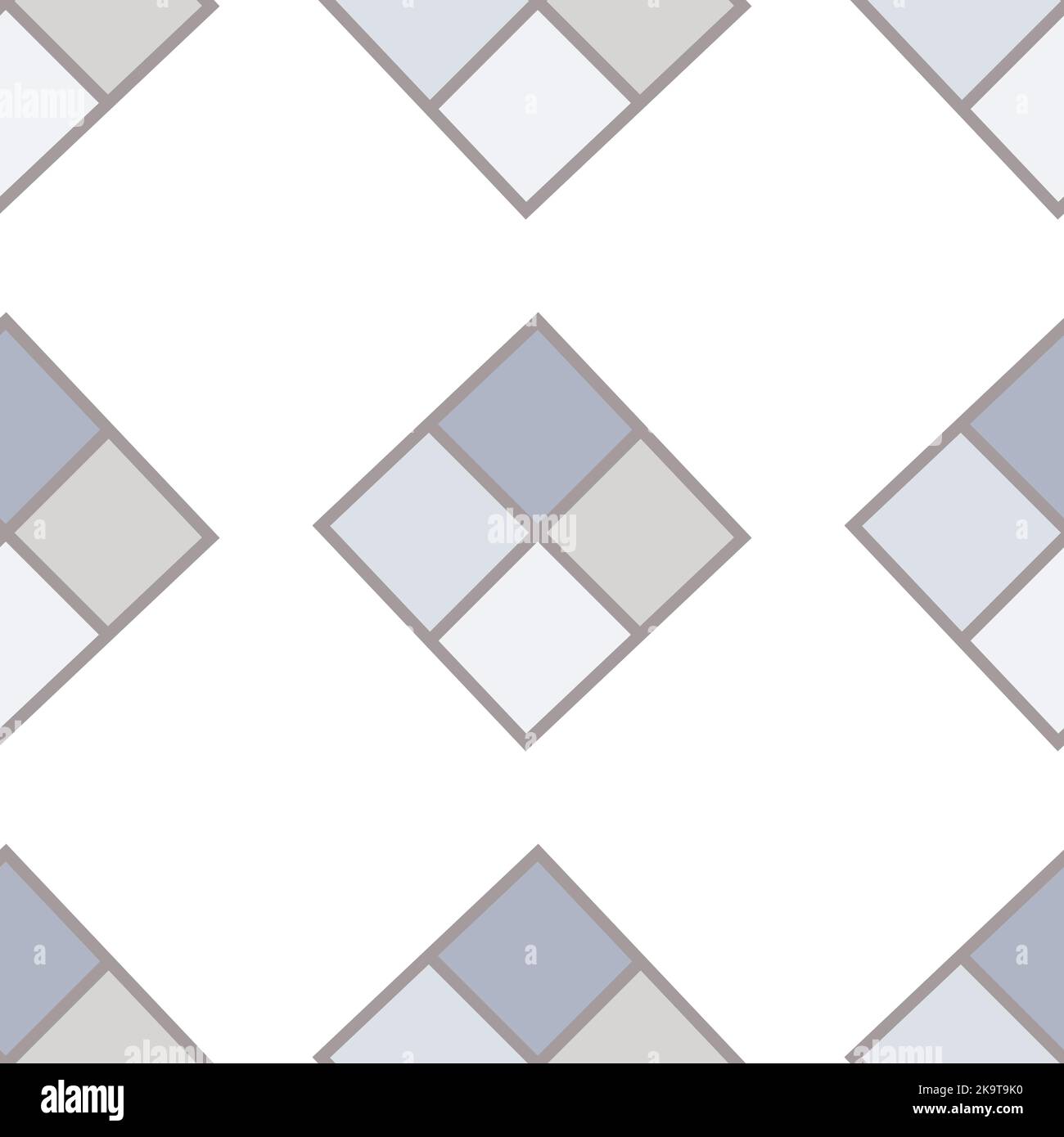 Seamless colorful pattern with rhombuses. Stylized decorative shapes. Stock Vector