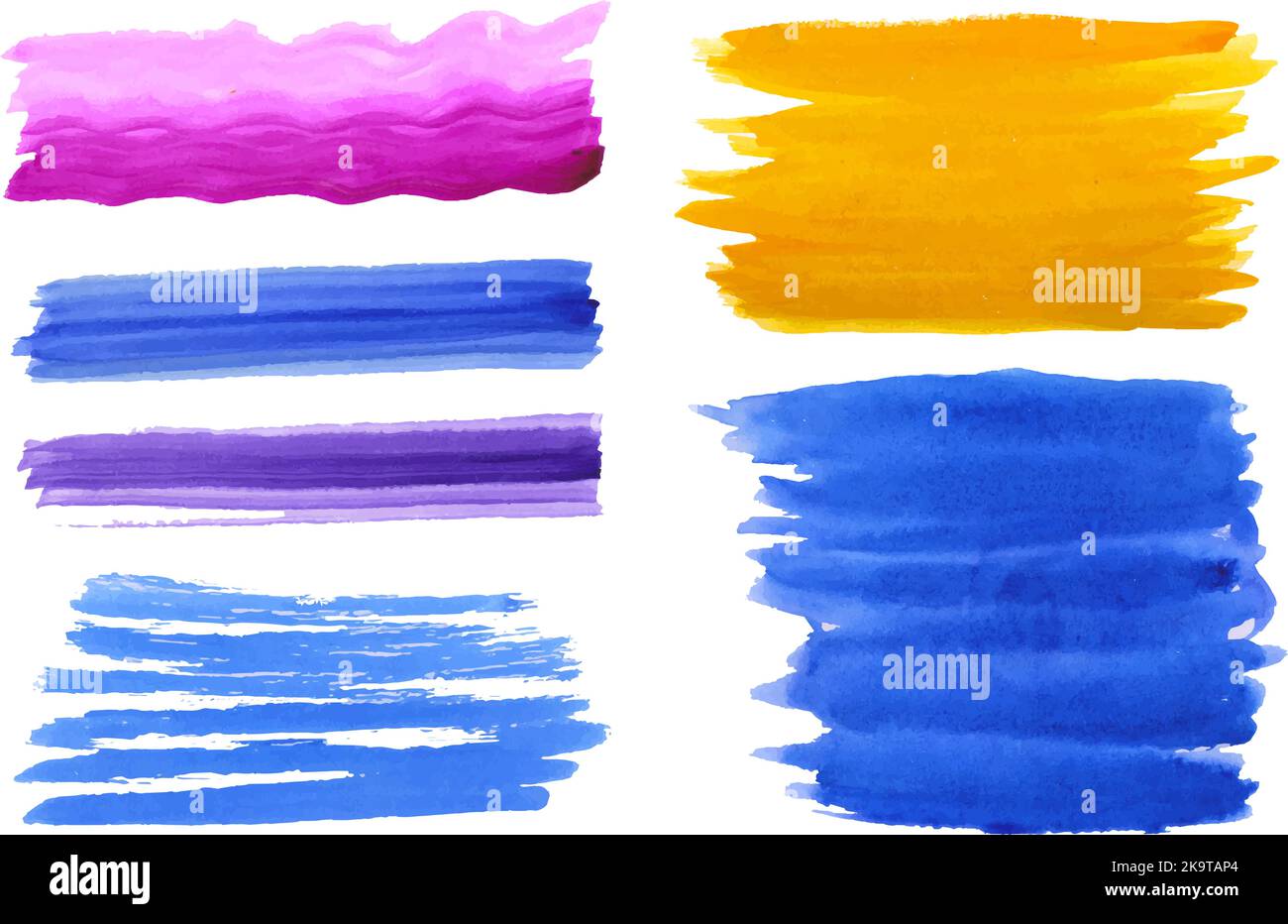 Hand painted colorful texture, element for design Stock Vector Image ...