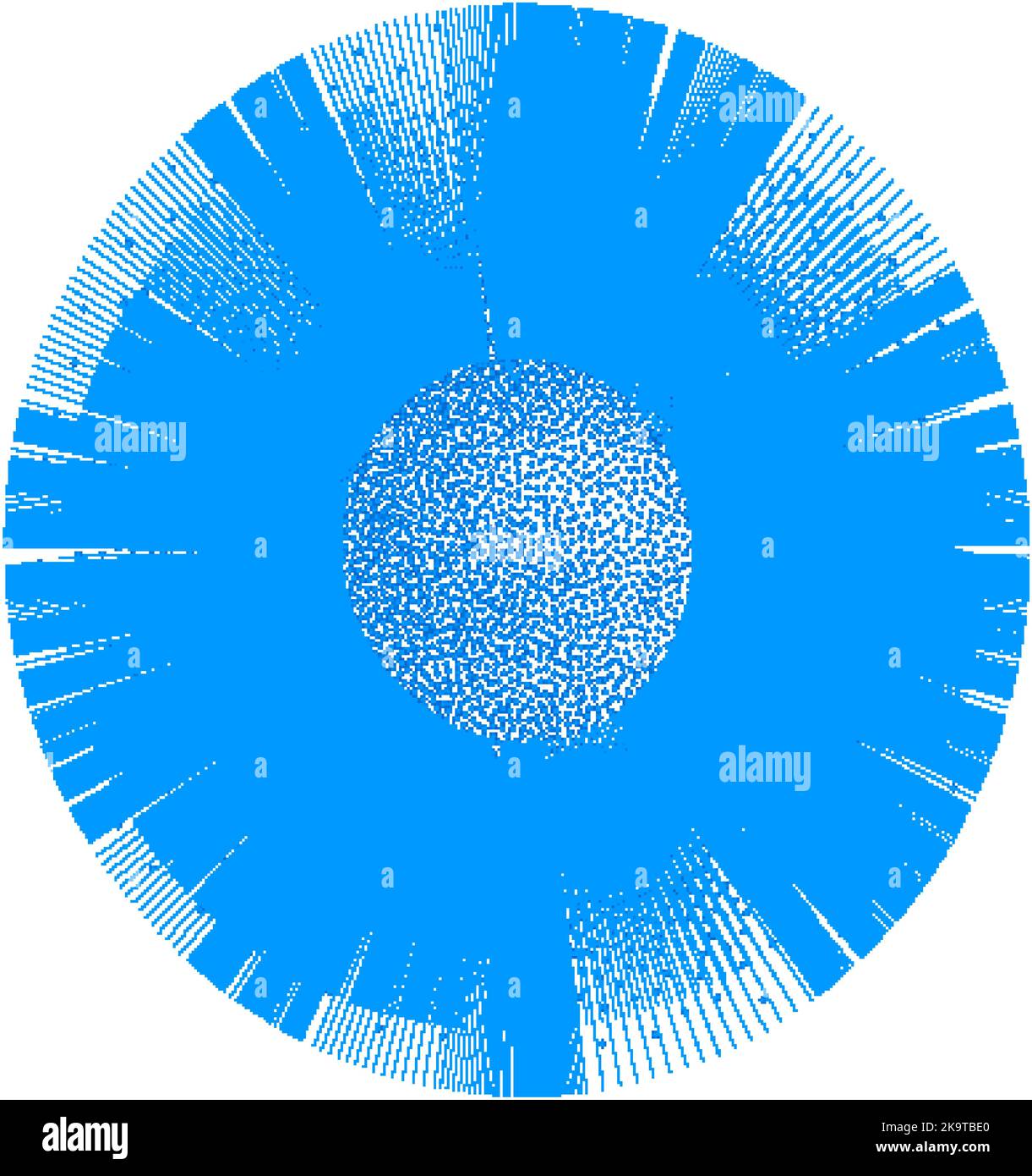 Abstract dotted design element. Blue explosion background Stock Vector ...