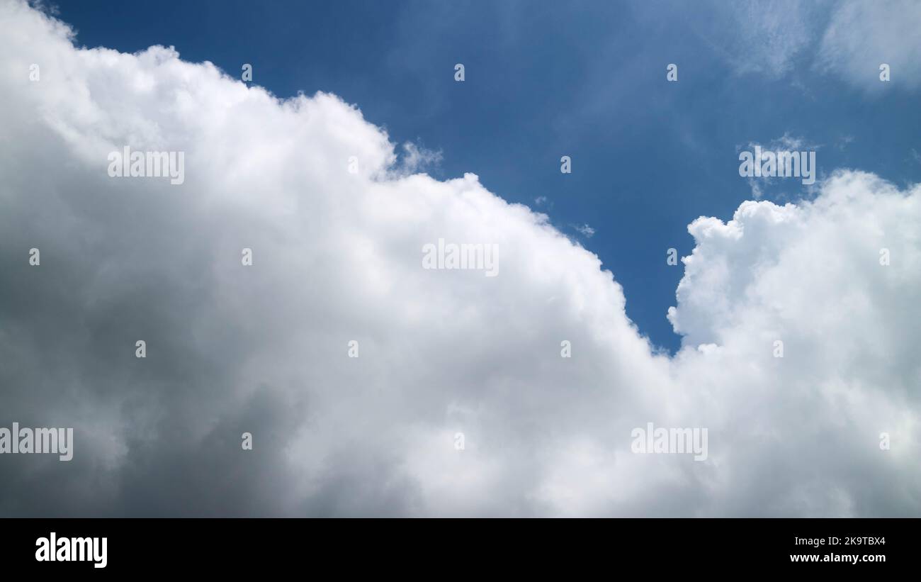 blue cloudy sky as background Stock Photo - Alamy