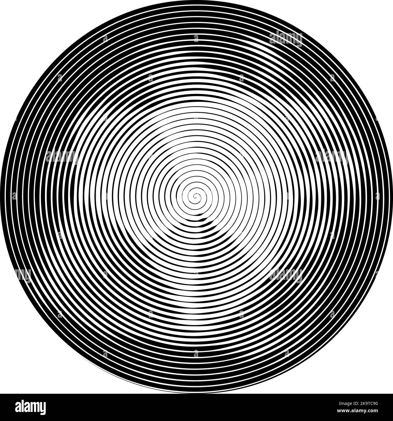 Concentric circles drawing Stock Vector Images - Alamy