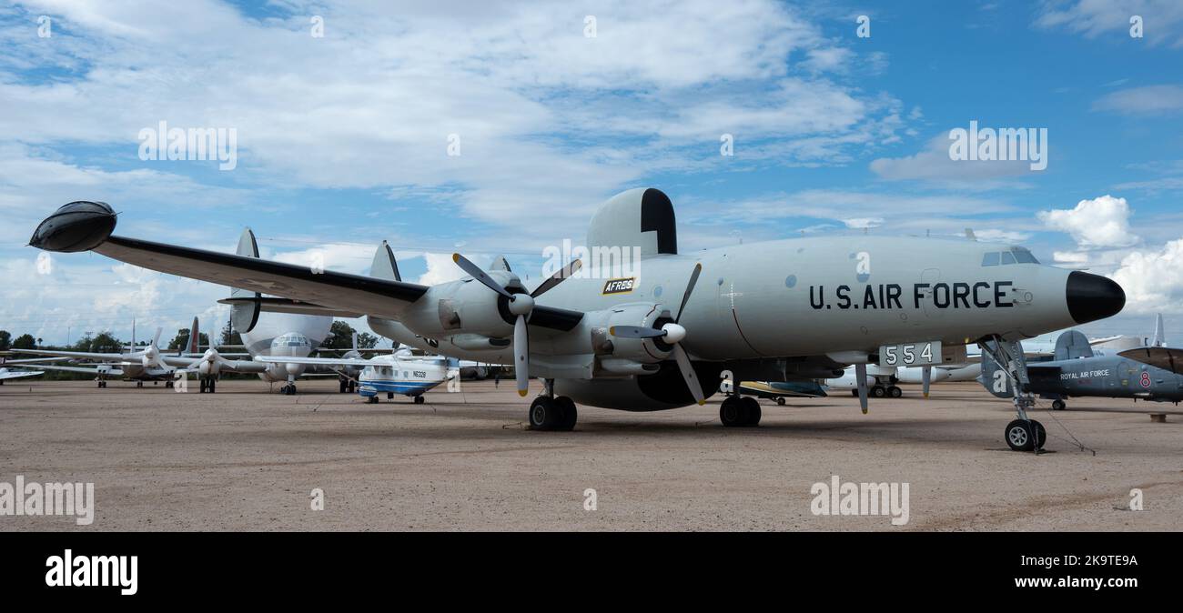 A Lockheed EC-121D Constellation on display at the Pima Air and Space Museum Stock Photo