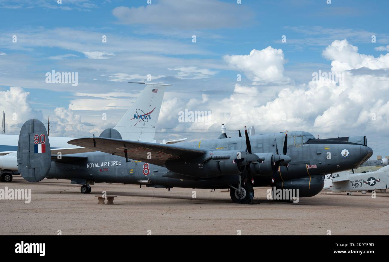 A Royal Air Force Avro Shackleton AEW.2 on display at the Pima Air and Space Museum Stock Photo