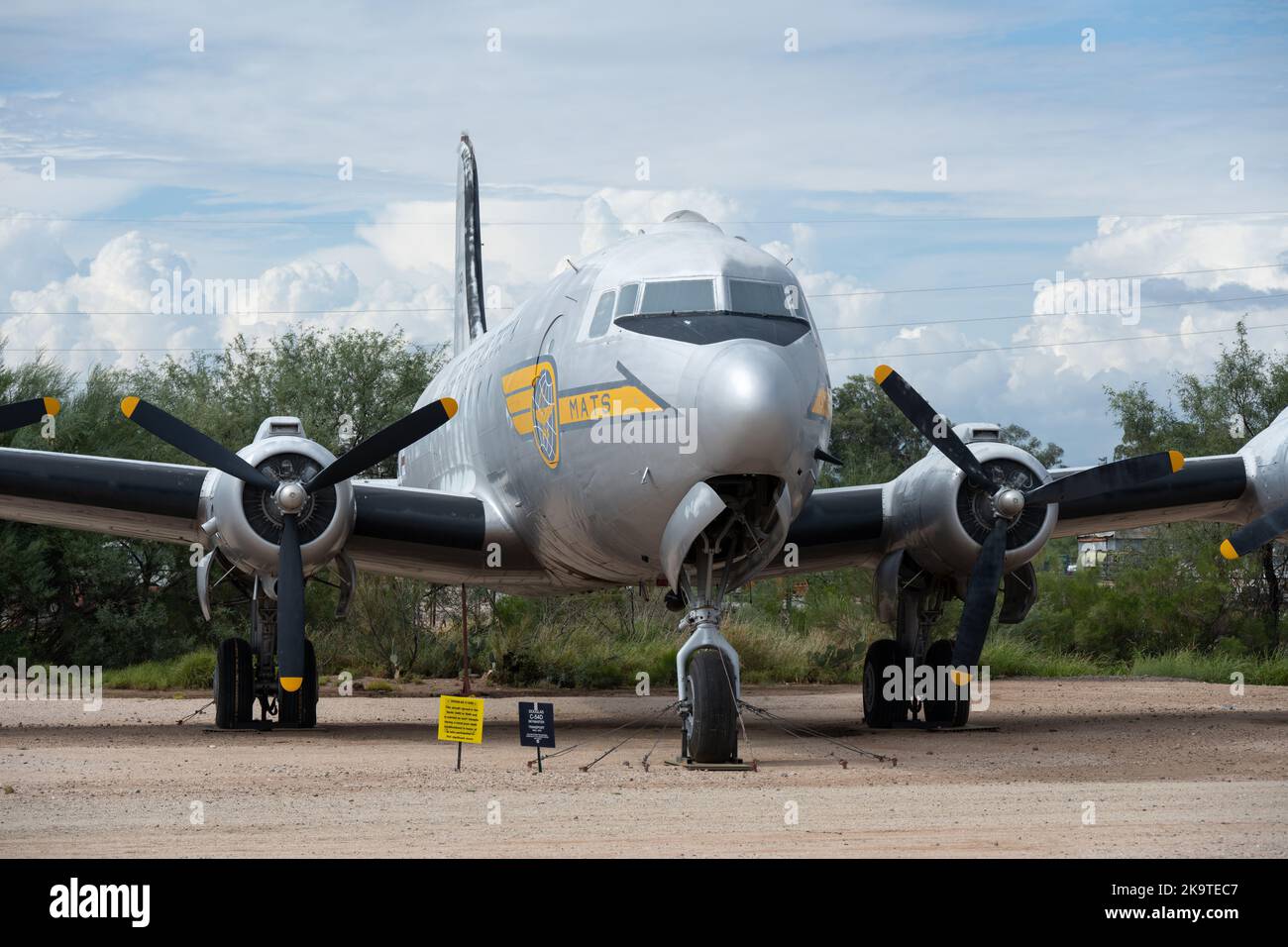 A C-54D Skymaster on display at the Pima Air and Space Museum Stock ...