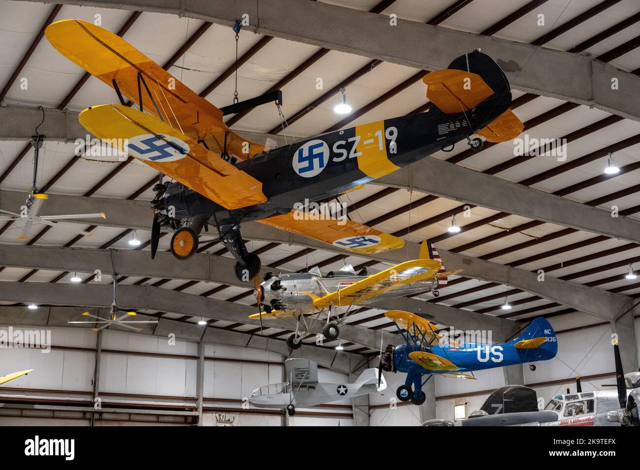Focke-Wulf Fw44J Stieglitz on display at the Pima Air And Space Museum Stock Photo