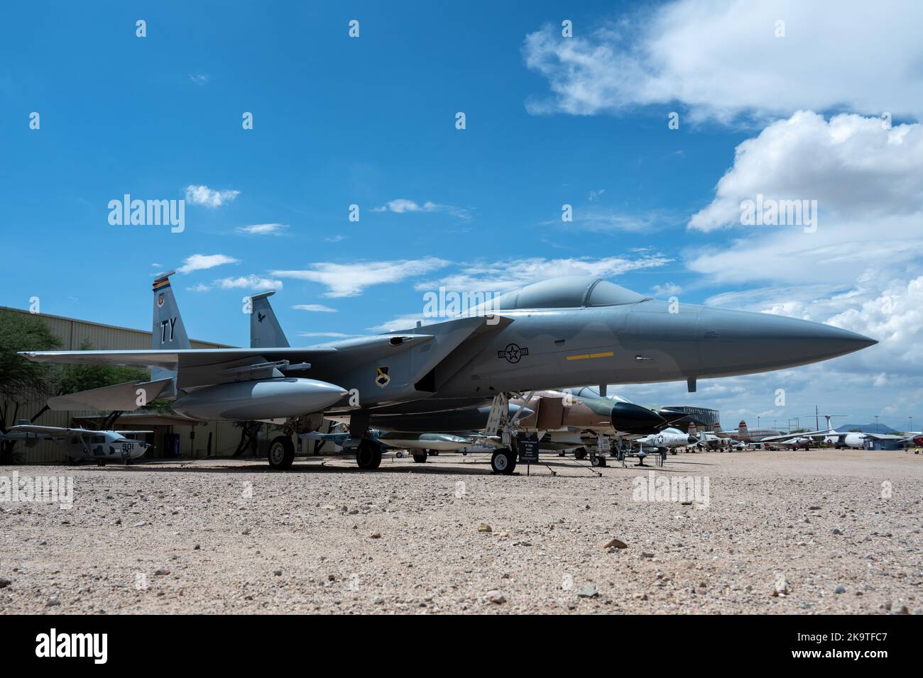 A F-15 Eagle on display at the Pima Air and Space Museum Stock Photo