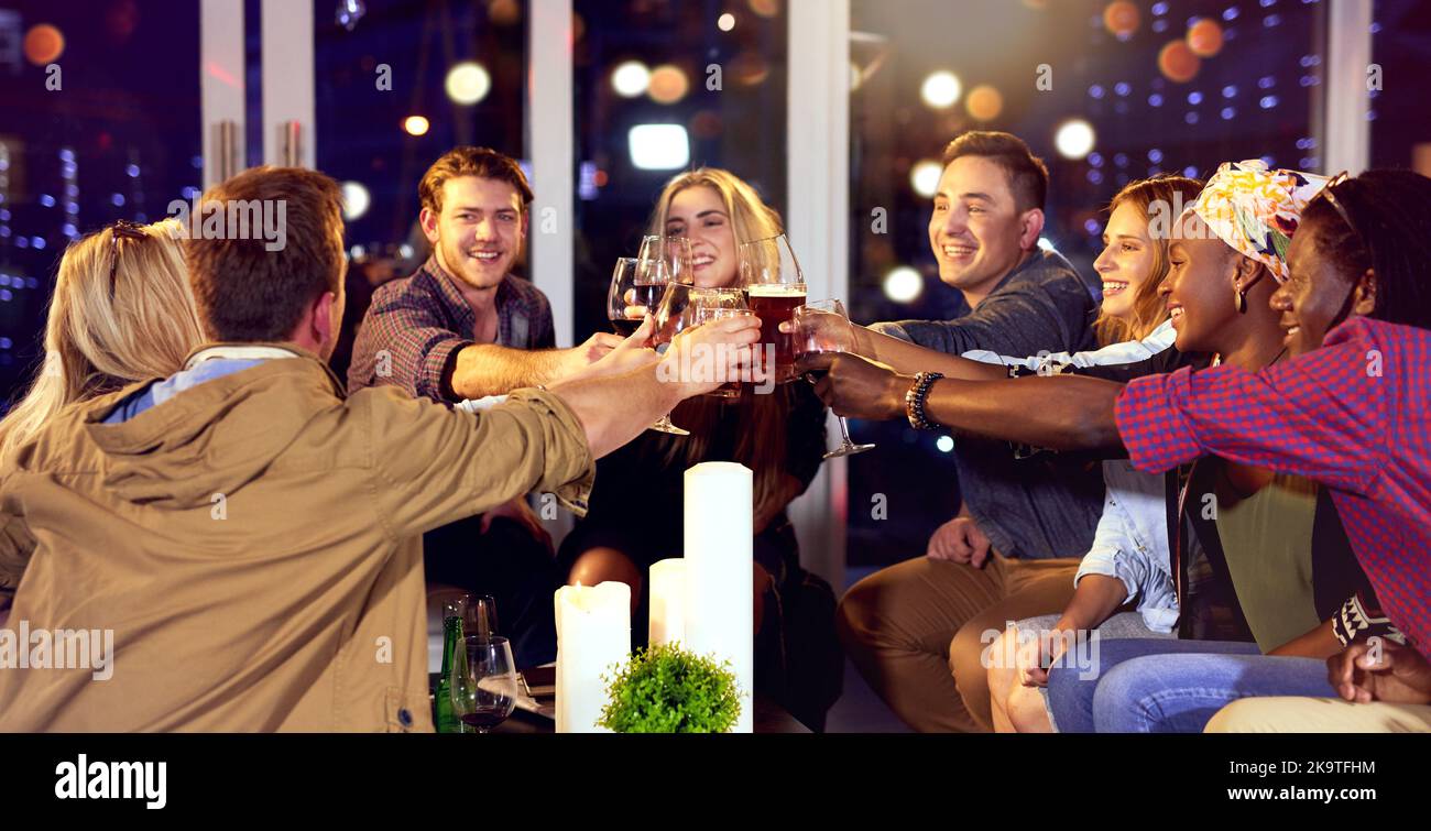 Old people having fun party hi-res stock photography and images - Alamy