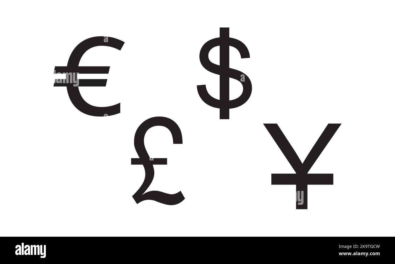 Us dollar euro yen canadian dollar hires stock photography and images