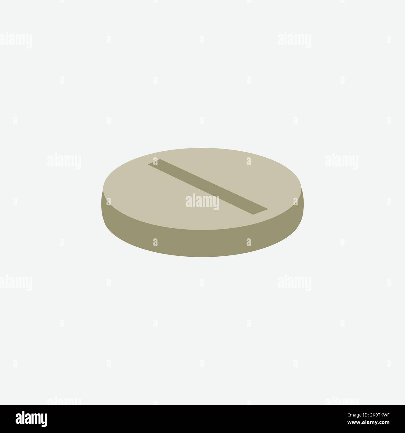Pill Icon. Cartoon of Sickle - Vector Stock Vector