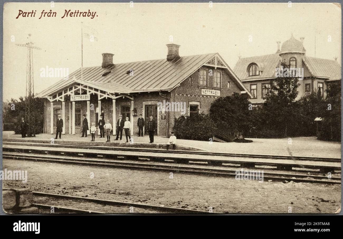 Nättraby railway station Stock Photo Alamy