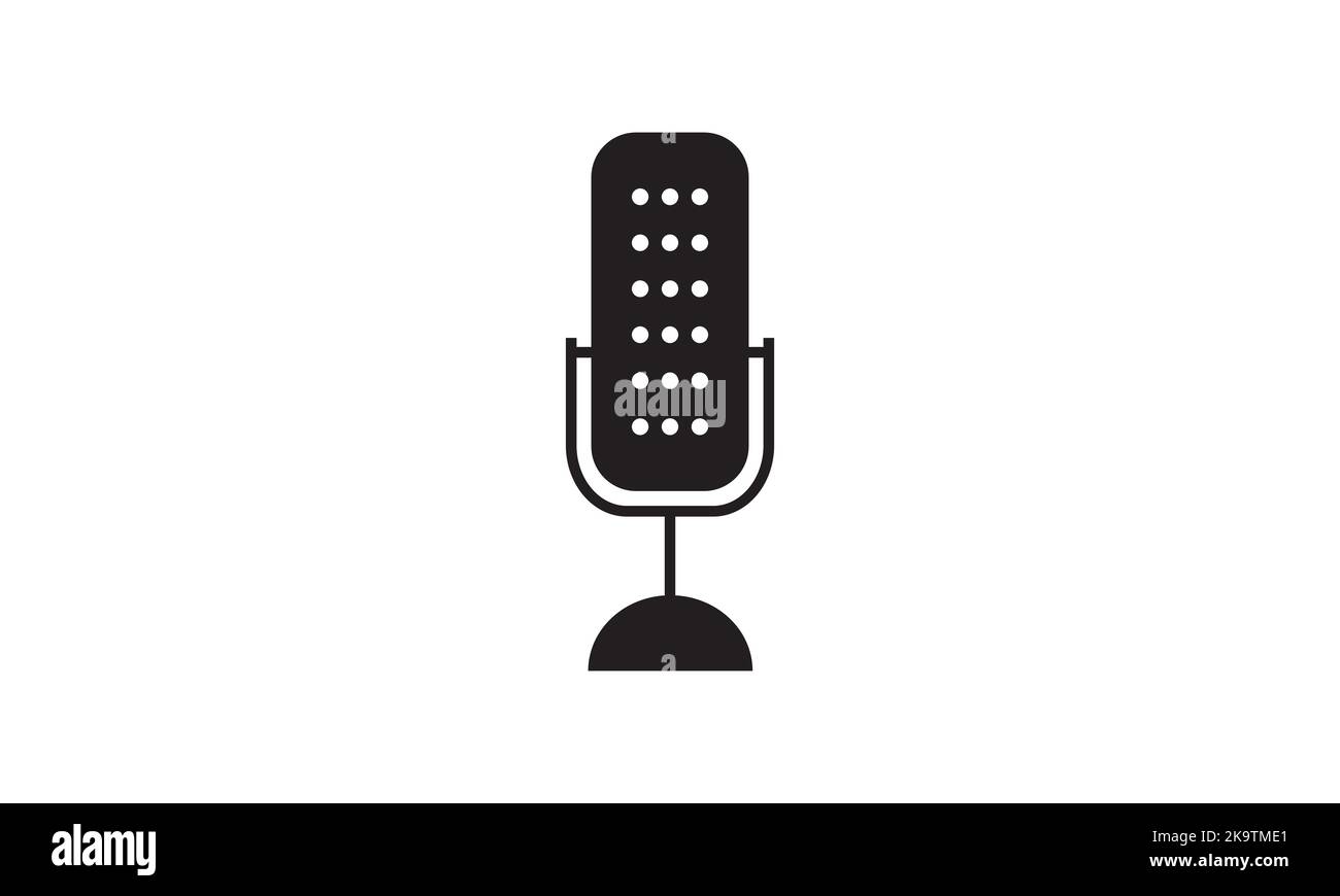 Record Microphone vector icon. The symbol microphone for web site