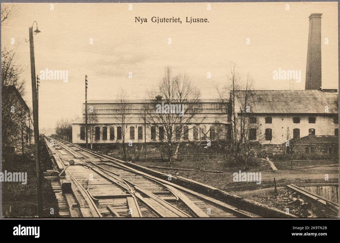 Ljusne foundry early 1900s. Stock Photo