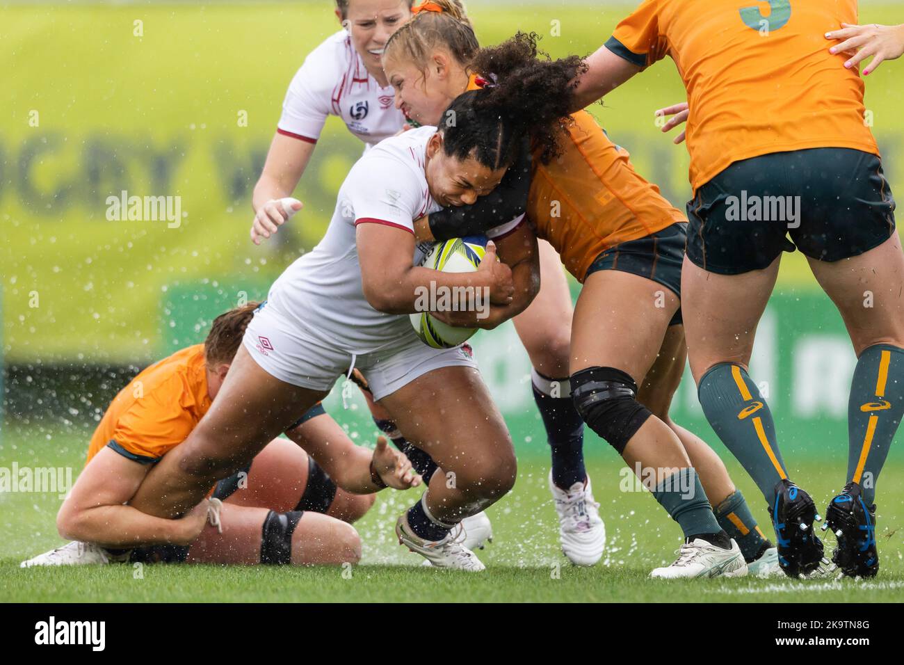 England's Tatyana Heard during the Women's Rugby World Cup Quarter-final match at Waitakere Stadium in Auckland, New Zealand. Picture date: Sunday October 30, 2022. Stock Photo