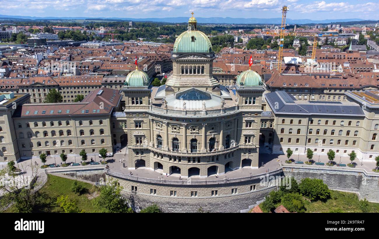 The Parliament Building or Bundeshaus, Bern, Switzerland Stock Photo