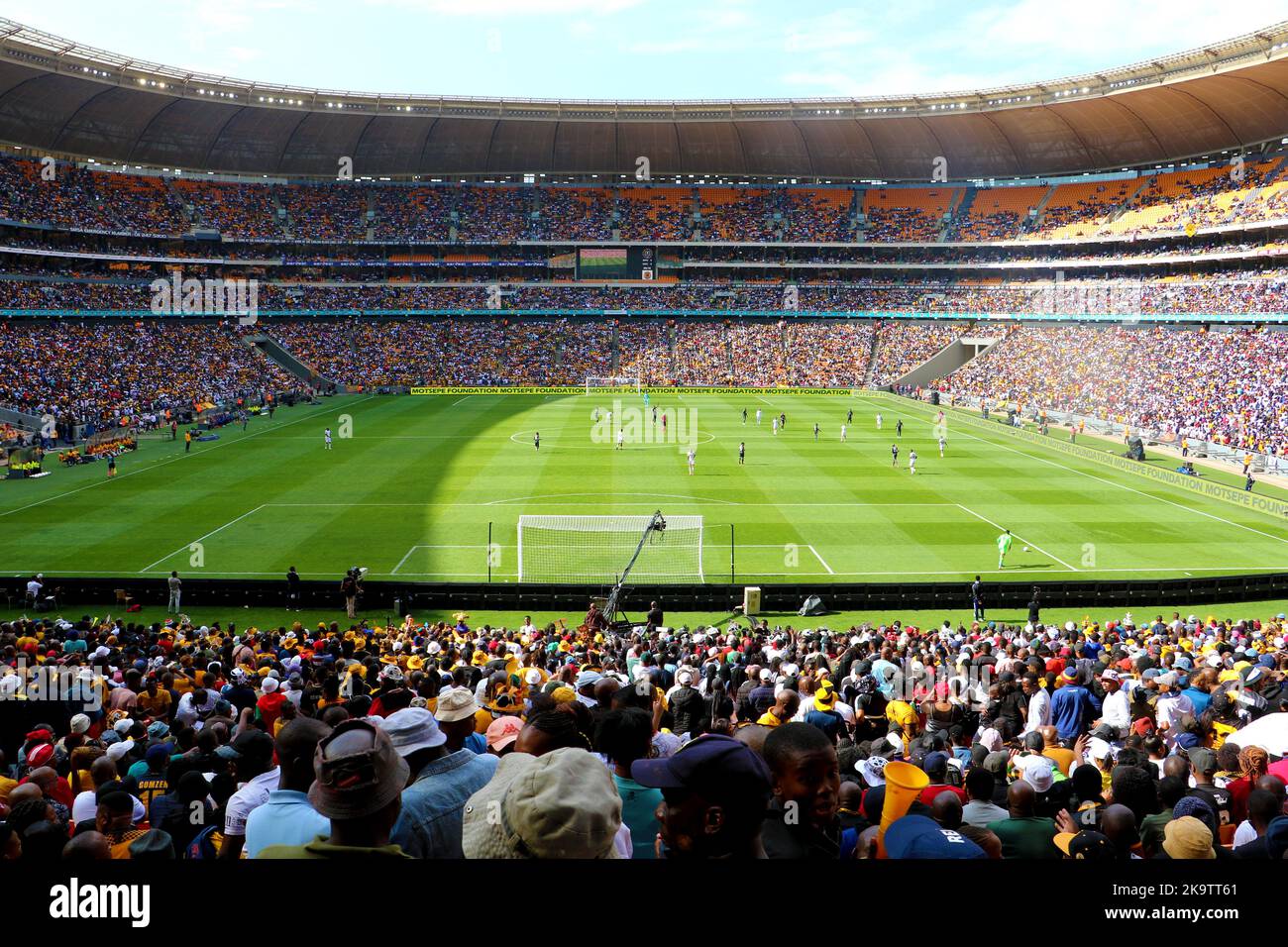 Soweto, Johannesburg, South Africa, 29 October 2022: Soweto Derby, Kaizer Chiefs verses Orlando Pirates at the FNB Stadium Stock Photo