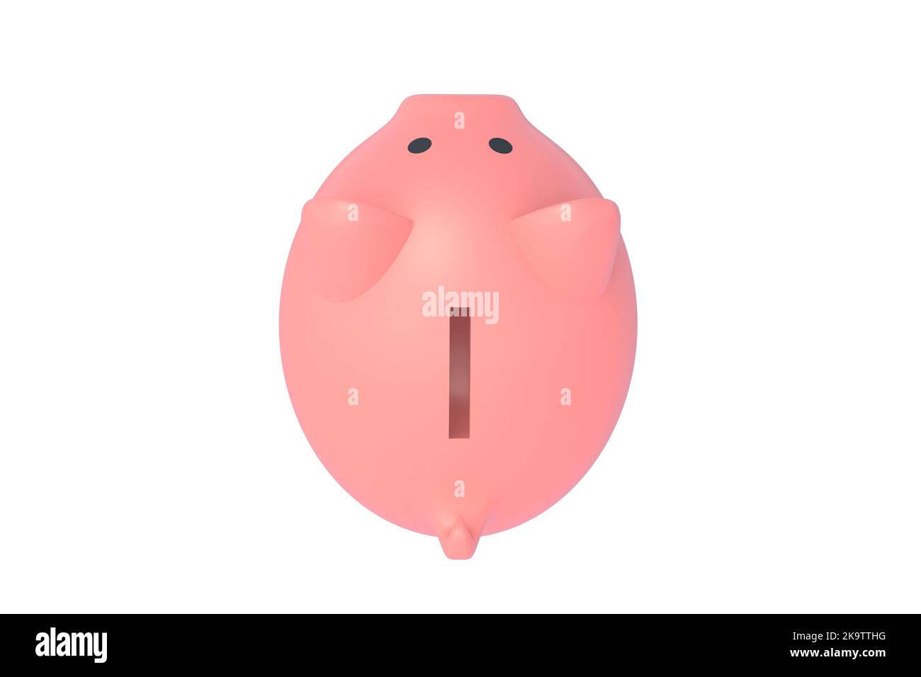 Piggy bank isolated on white background. 3d render Stock Photo - Alamy