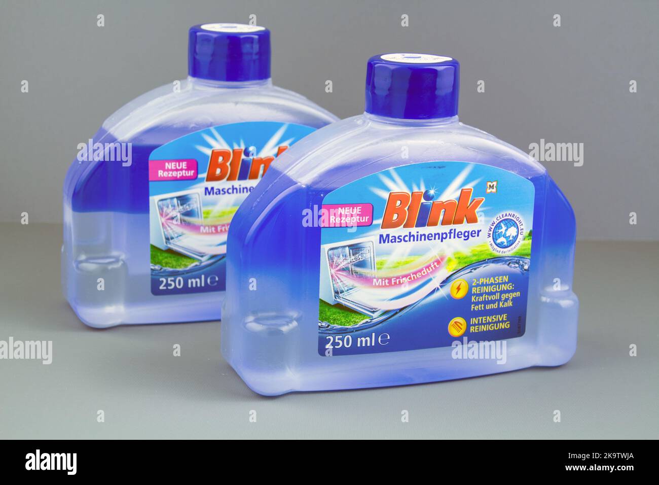 Müller, Blink Spülmaschinenpfleger 2 Phasen mit Frischeduft Stock Photo
