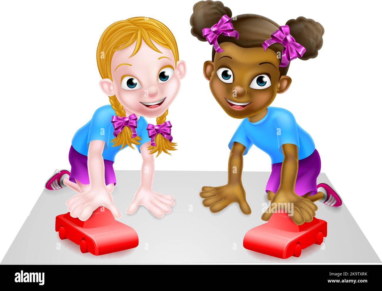 Girl girls child children childhood kid kids Stock Vector Images - Alamy