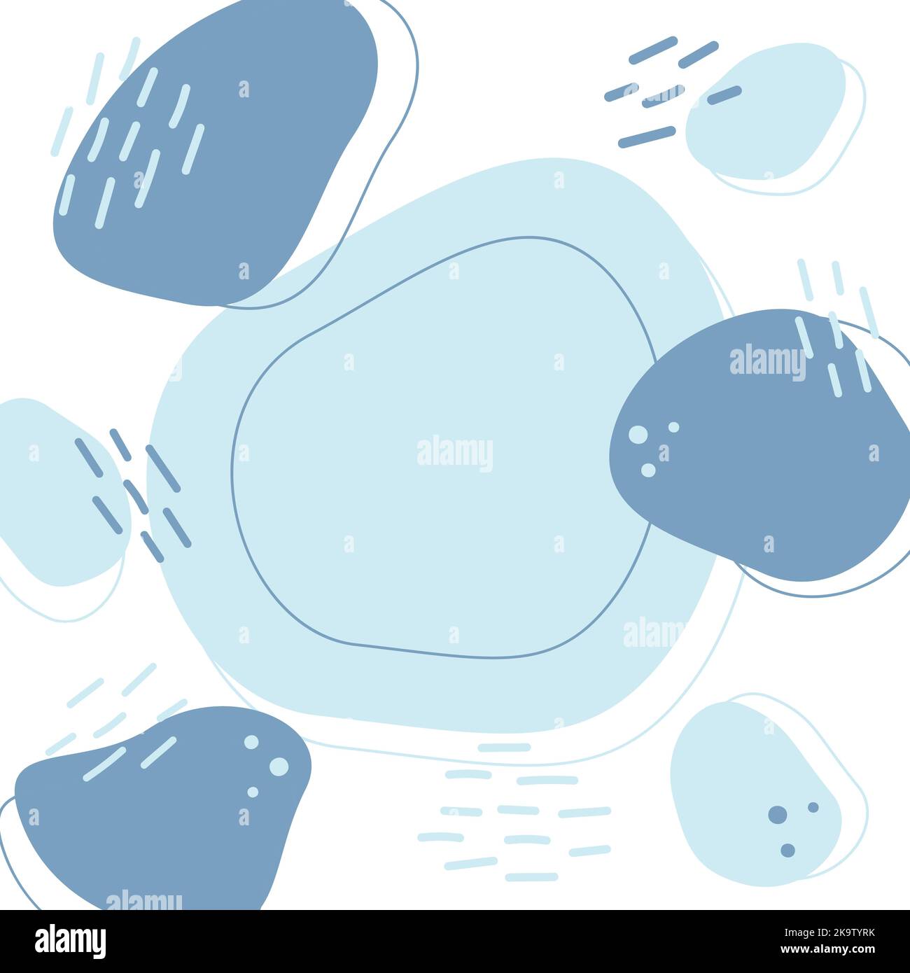 Abstract background texture from color spots in trendy winter blue ...