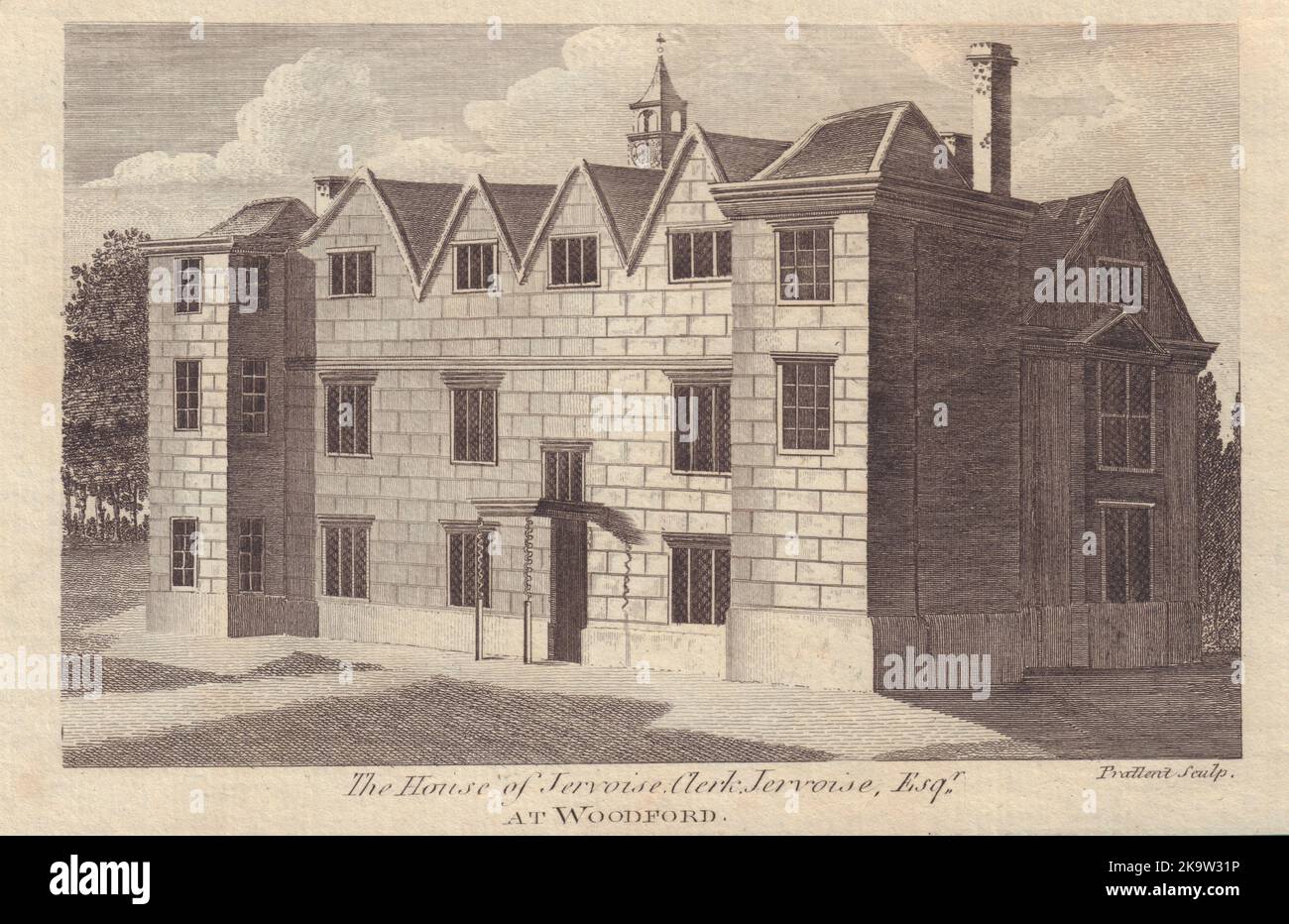 Harts House, Woodford Green. Owned by Jervoise Clerk-Jervoise. Rebuilt 1815 1789 Stock Photo