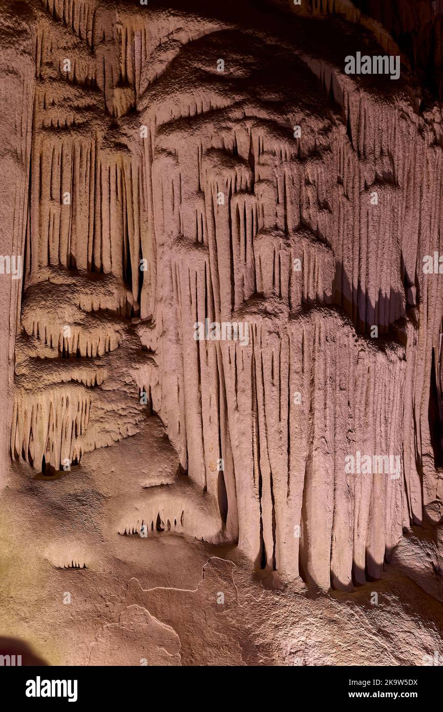 Inside the Cango Caves in South Africa Stock Photo