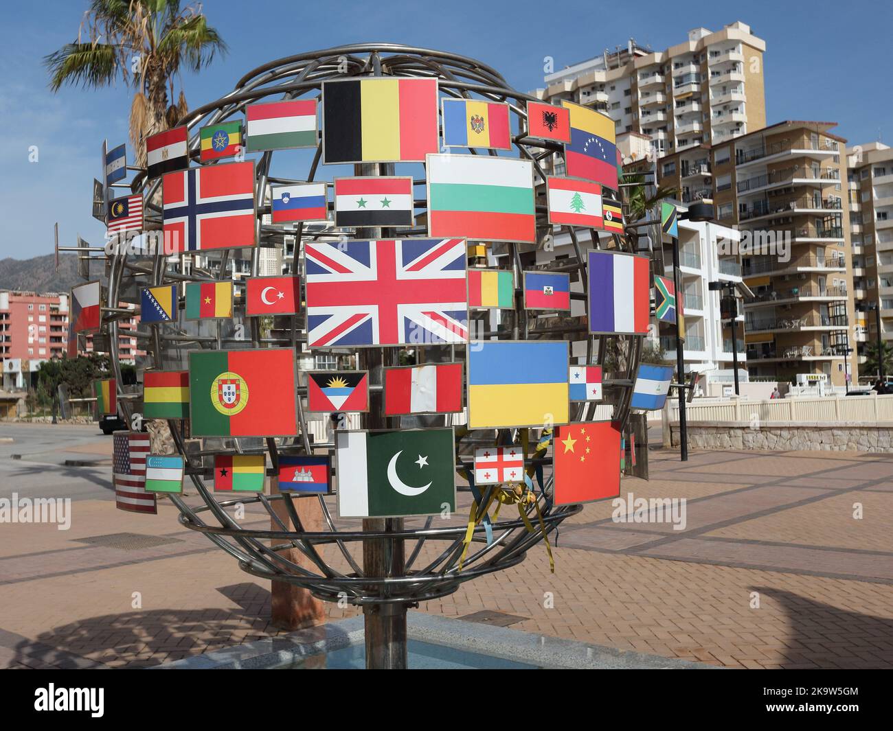 Fountain of the nations in Fuengirola, Malaga province, Andalusia, Spain. Stock Photo