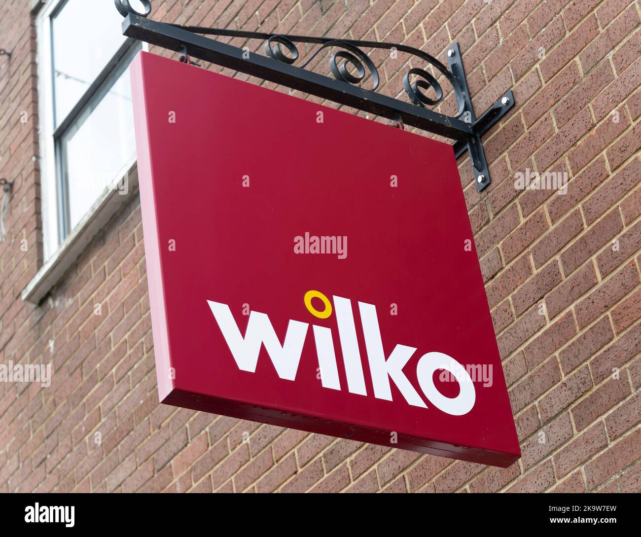 Shop store sign for Wilko, Devizes, Wiltshire, England, UK Stock Photo