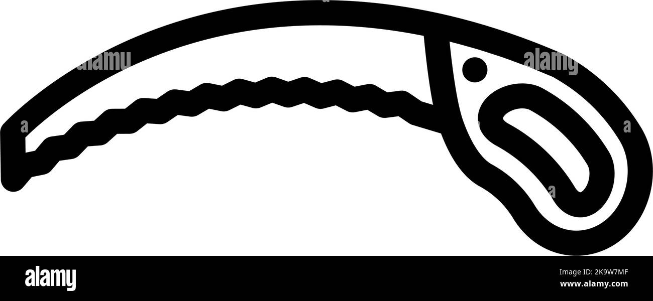 pruning saw line icon vector illustration Stock Vector Image & Art - Alamy