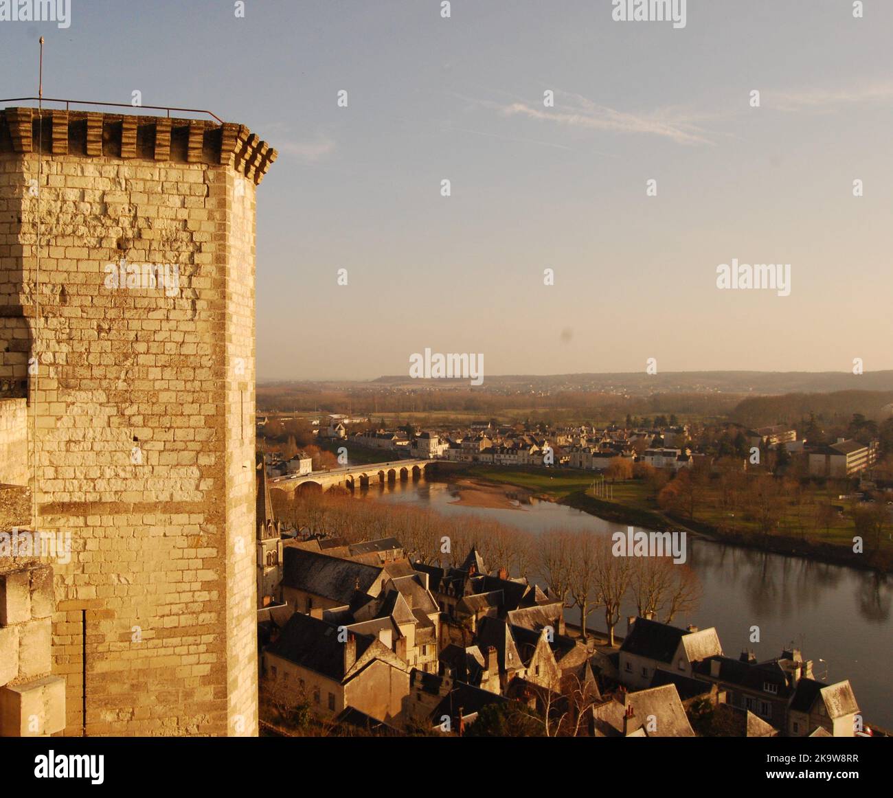 The castle at Chinon in the Loire Valley, France Stock Photo - Alamy