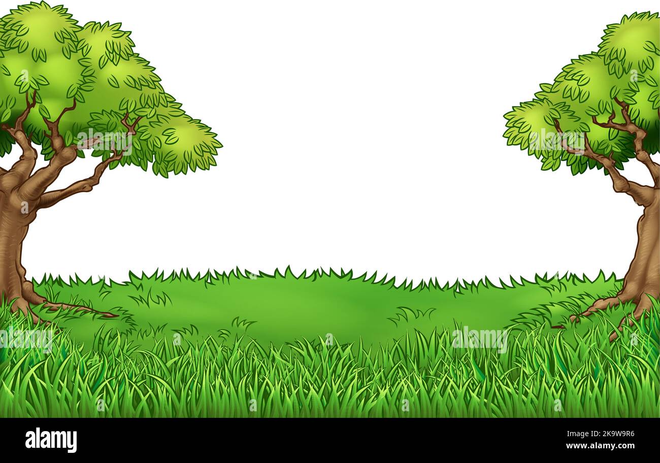 tree cartoon background