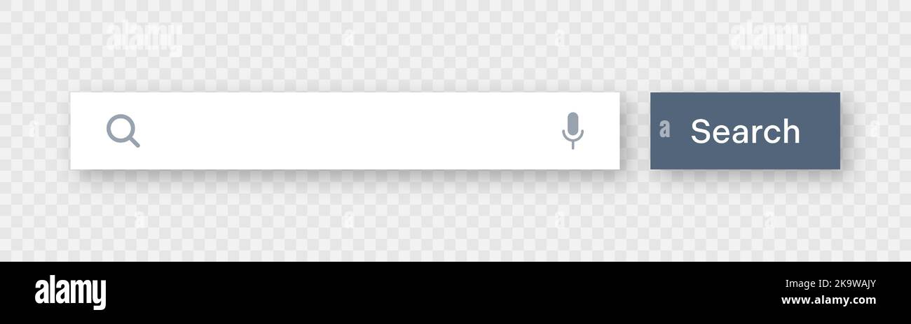 Search bar template. Internet browser engine with search box, address ...