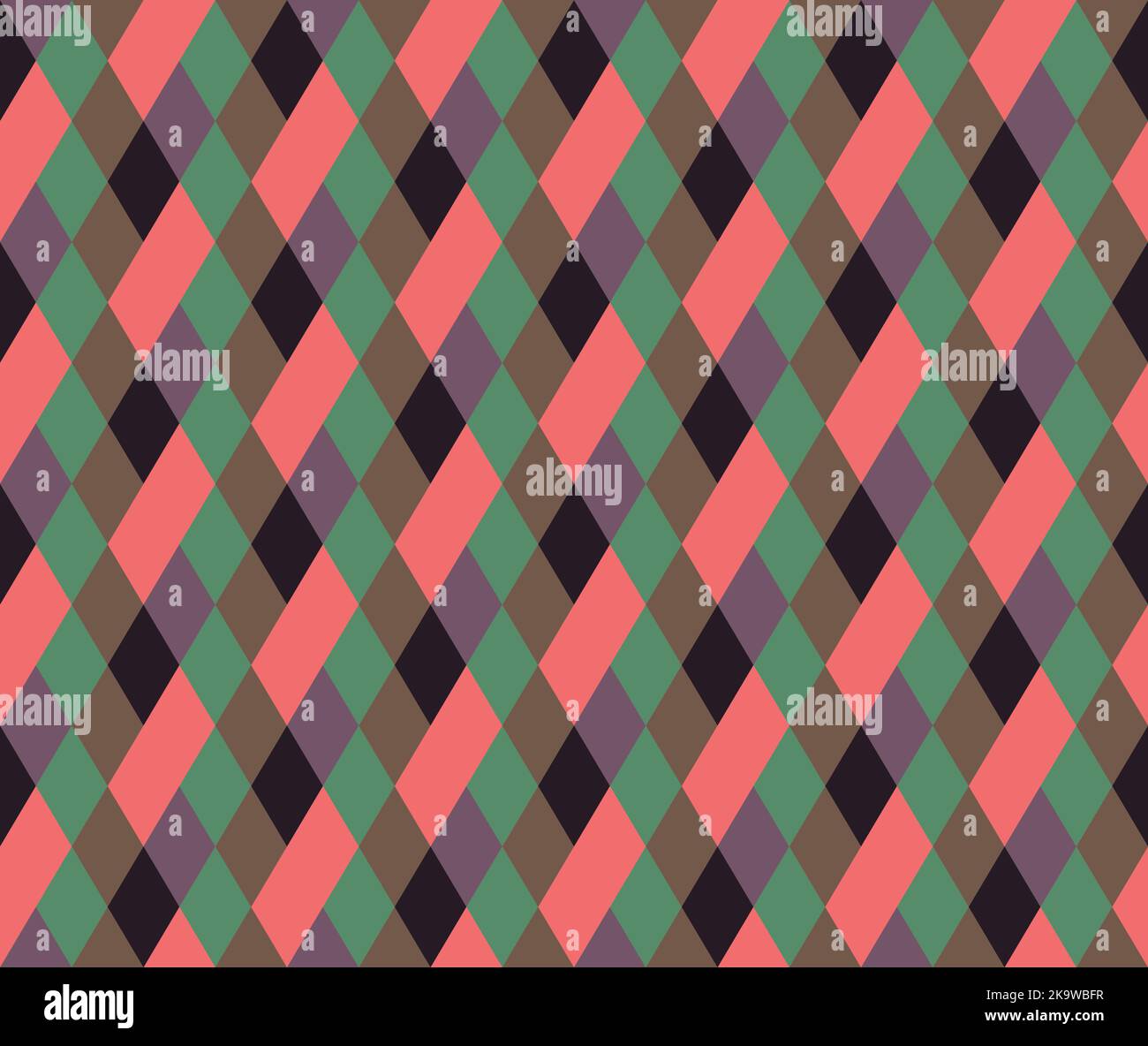 Seamless vector pattern made of vertical rhombs Stock Vector