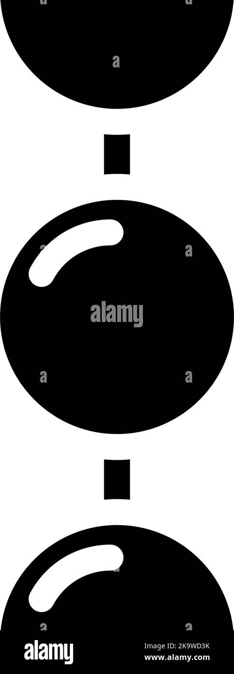 ball chain glyph icon vector illustration Stock Vector Image & Art - Alamy