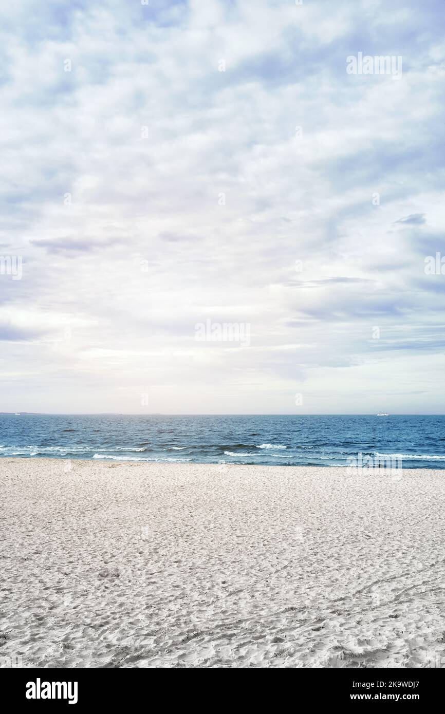 Picture of an empty beach. Stock Photo