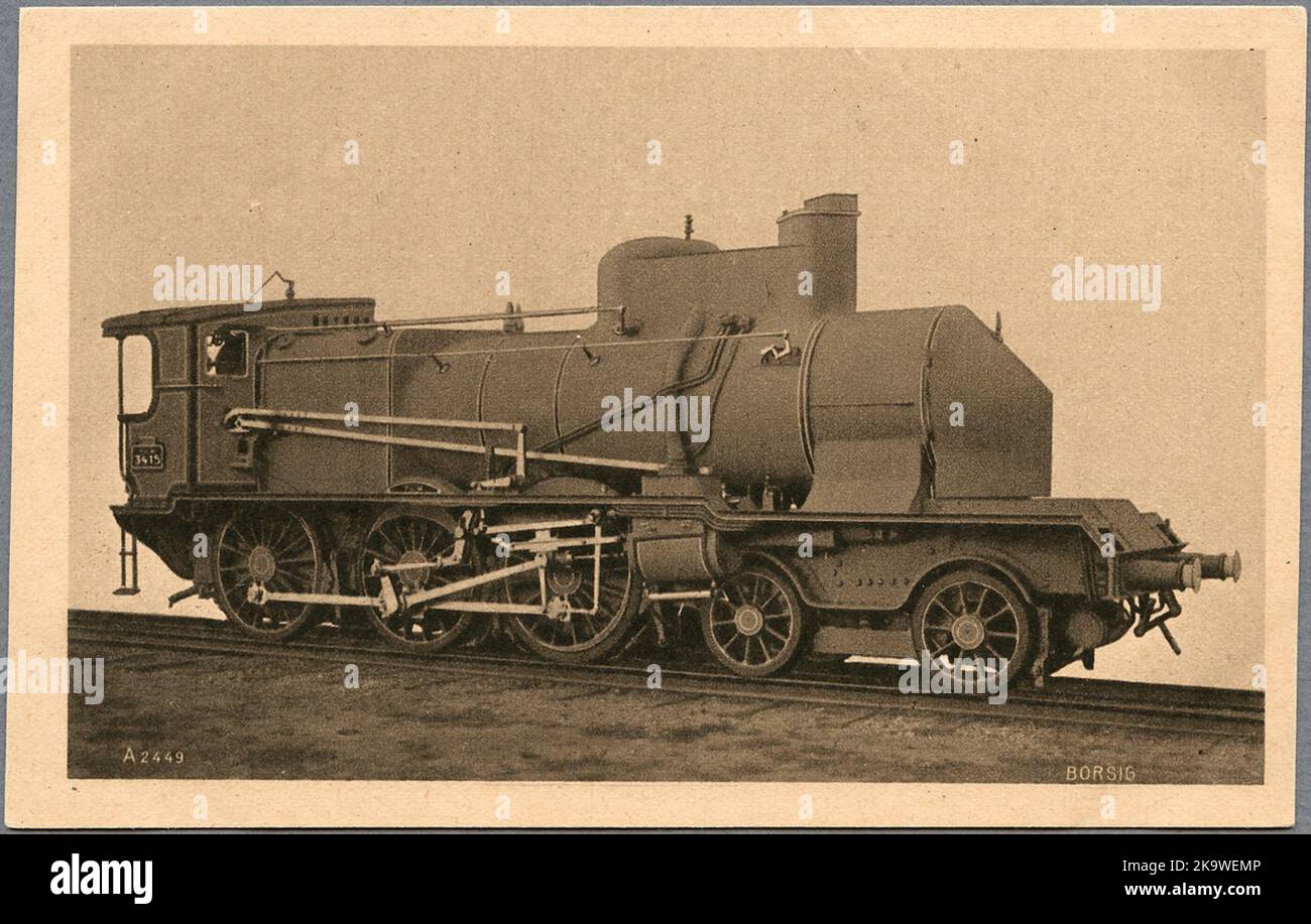 German locomotive 3415 made from Borsig Stock Photo - Alamy