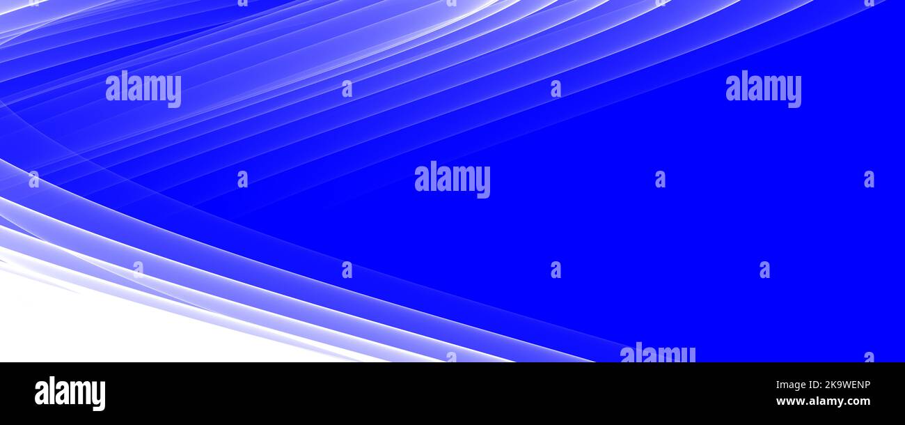 Abstrakter Hintergrund Banner 8K blau, hell, dunkel, schwarz, weiß, grau Strahl, Laser, Nebel, Streifen, Gitter, Quadrat, Verlauf Stock Photo