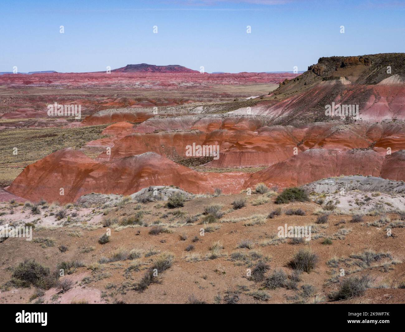 Painted Desert National Park badlands from Main Park Road Stock Photo Alamy