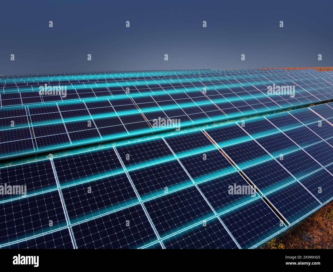 Modern solar power plant in countryside Stock Photo - Alamy