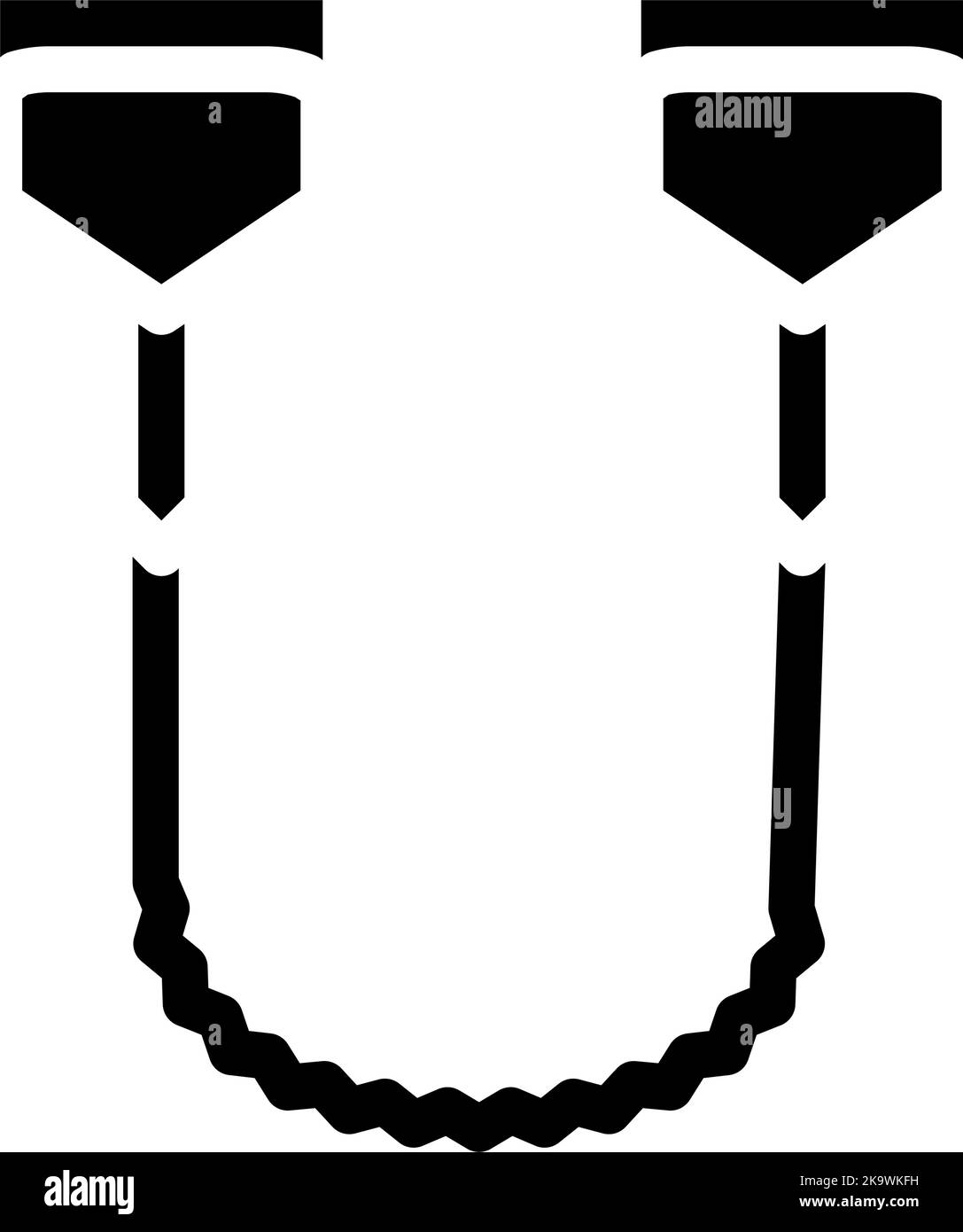 manual chain saw glyph icon vector illustration Stock Vector Image ...