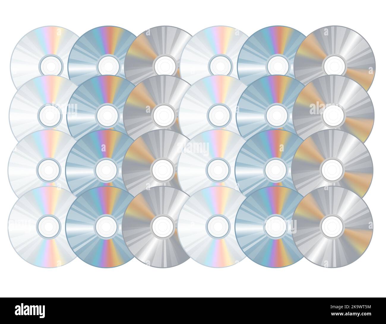 DVD or CD disc digital technology data storage vector illustration
