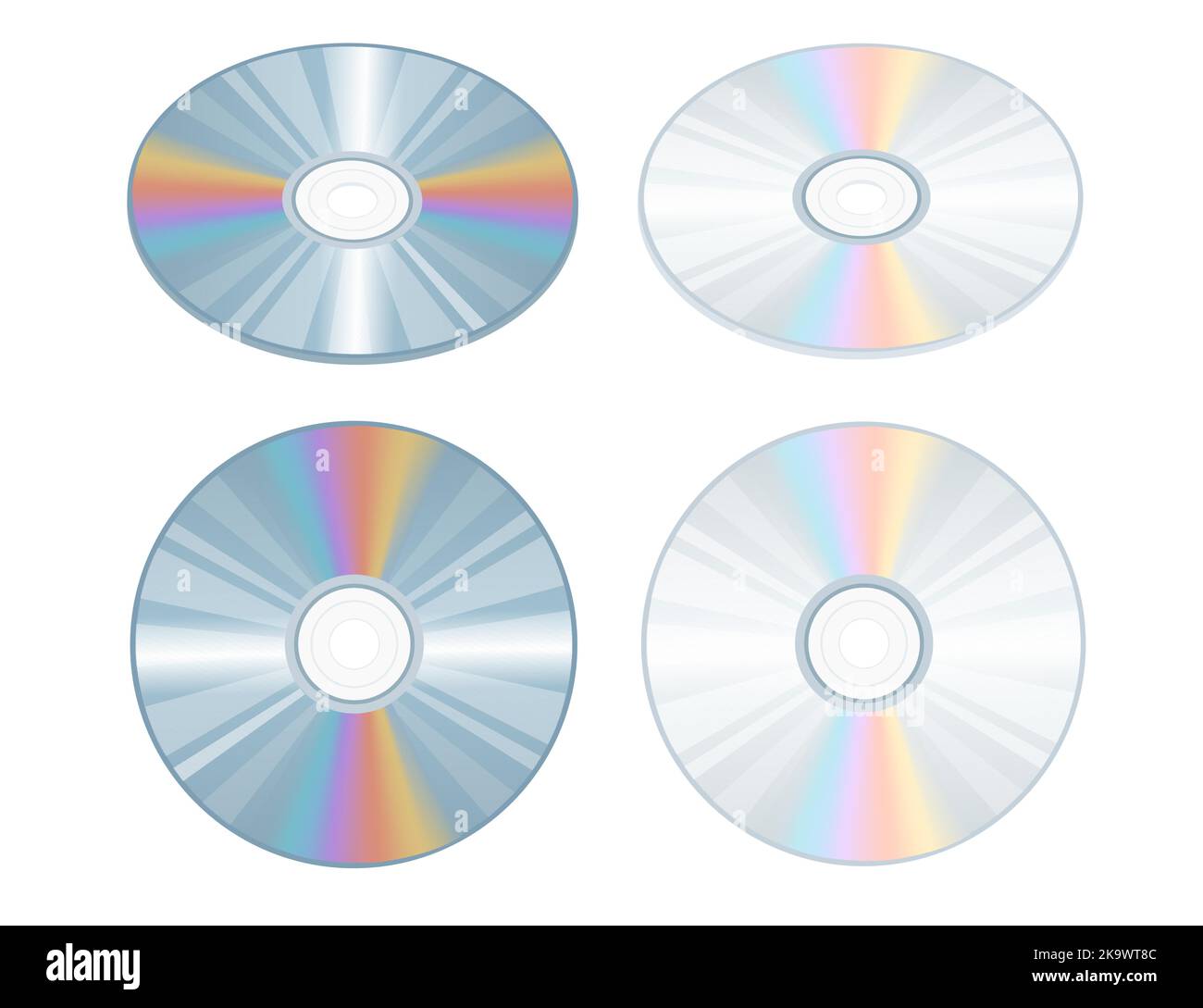 DVD or CD disc digital technology data storage vector illustration