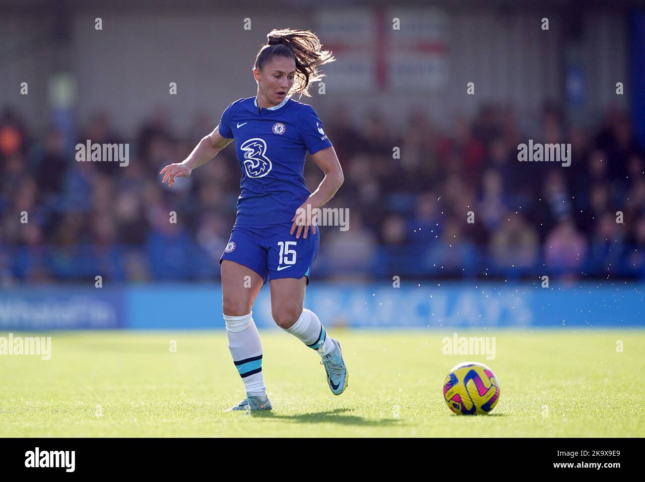 Chelsea's Eve Perisset during the Barclays Women's Super League match at Kingsmeadow, London. Picture date: Sunday October 30, 2022. Stock Photo