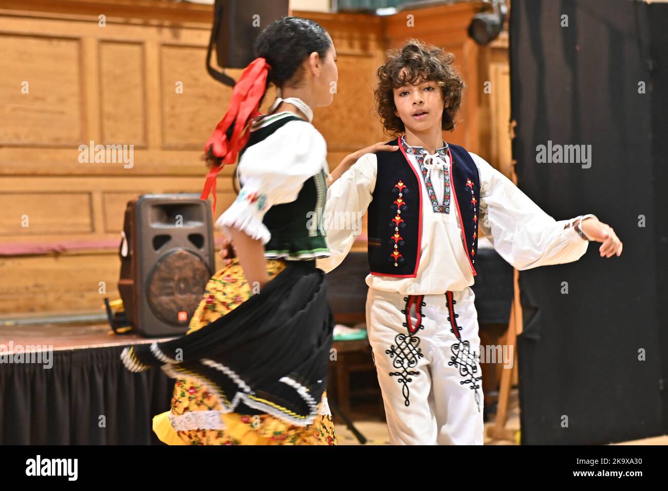 London, UK. 30th Oct, 2022. Sovička-Slovak Anglia performs at the Dance