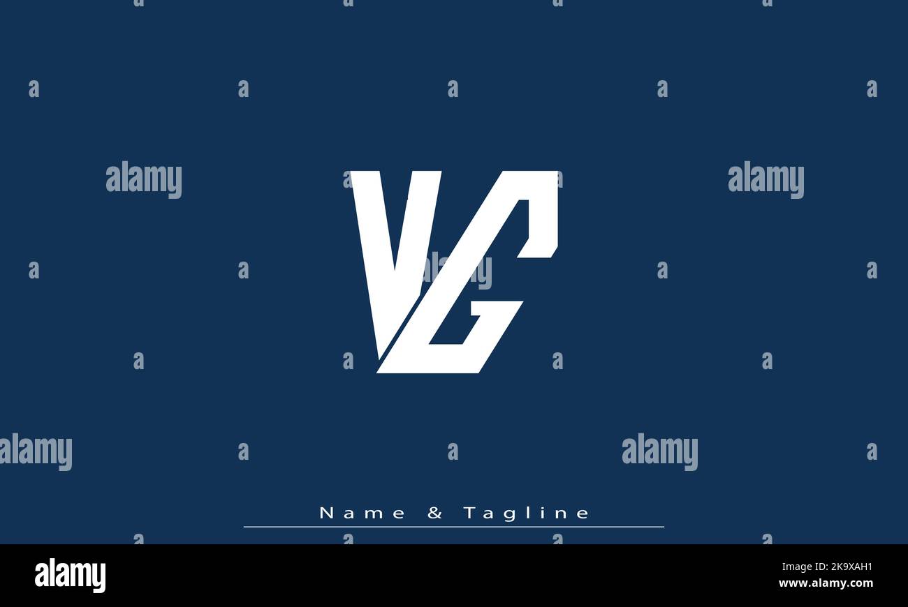 Alphabet letters Initials Monogram logo VG , GV Stock Vector