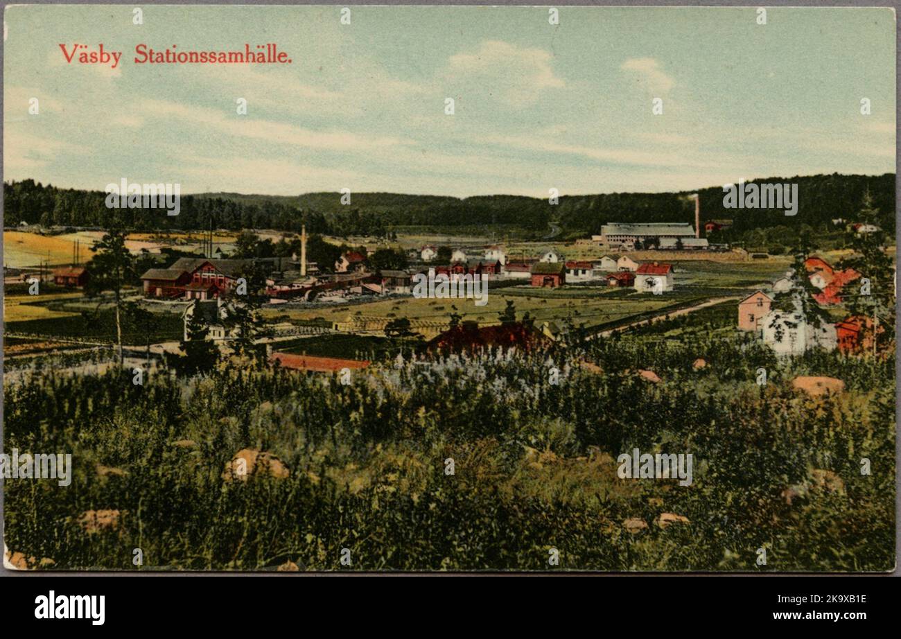 View of Upplands Väsby. Stock Photo
