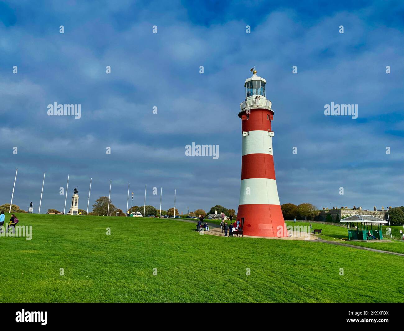 Smeaton's Tower at Plymouth Hoe Stock Photo - Alamy