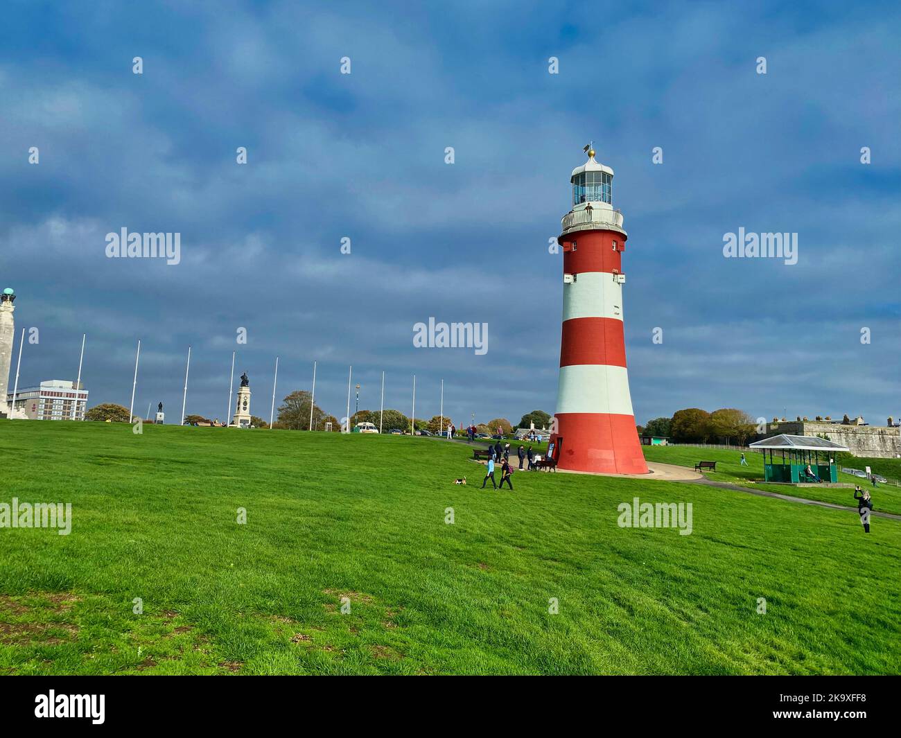 Smeaton's Tower at Plymouth Hoe Stock Photo Alamy