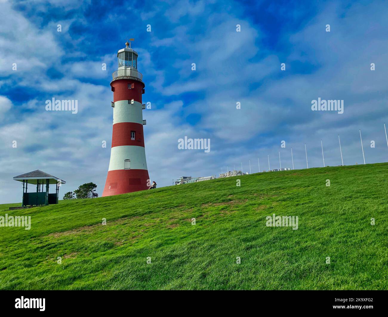 Smeaton's Tower at Plymouth Hoe Stock Photo Alamy