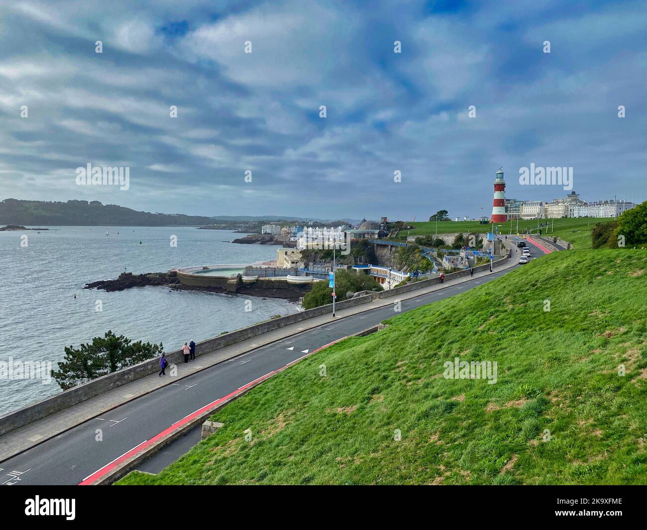 Smeaton's Tower at Plymouth Hoe Stock Photo - Alamy