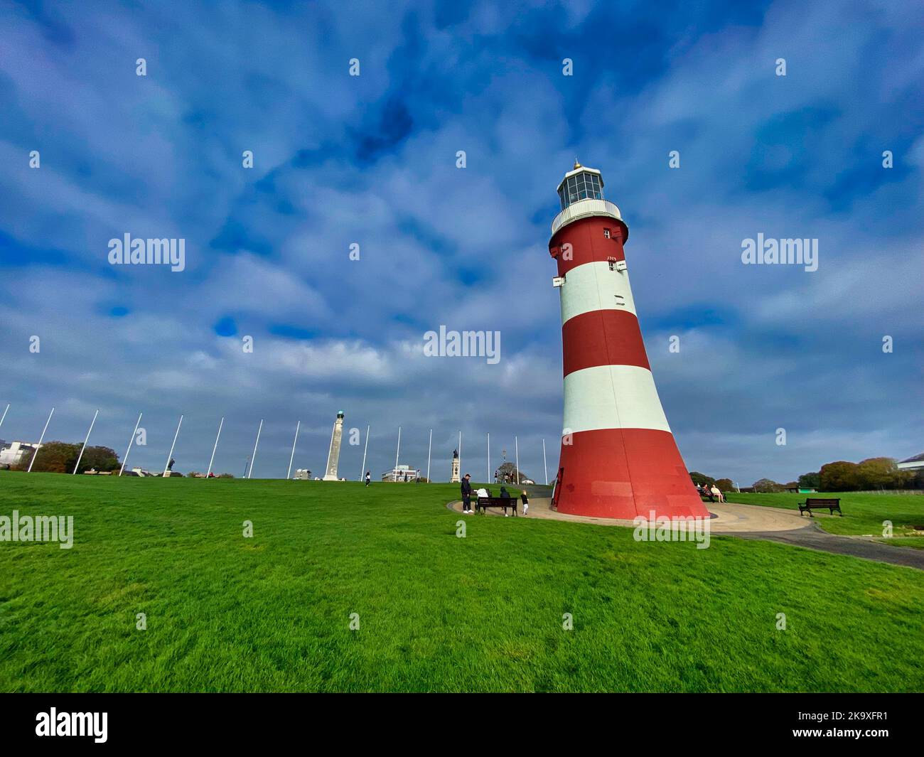 Smeaton's Tower at Plymouth Hoe Stock Photo - Alamy